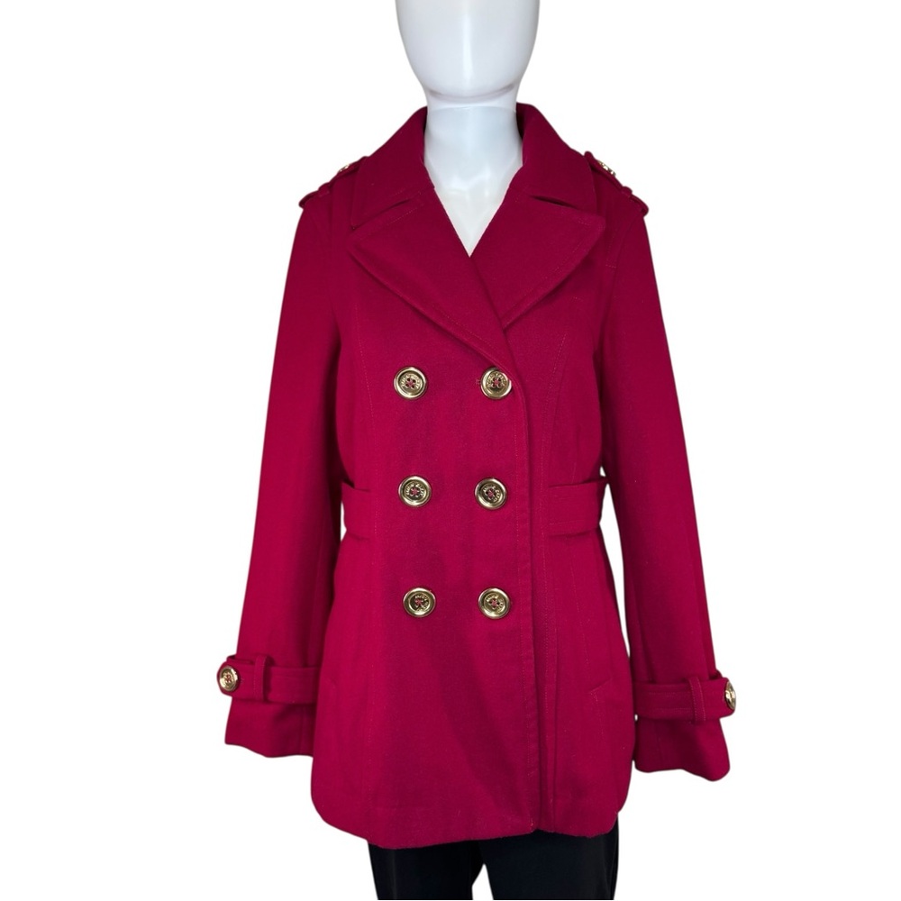 Y2K Miss Sixty M60 Pink Wool Blend Peacoat M